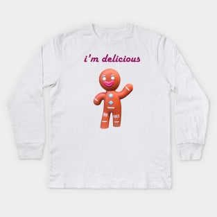 i'm delicious snapi Kids Long Sleeve T-Shirt